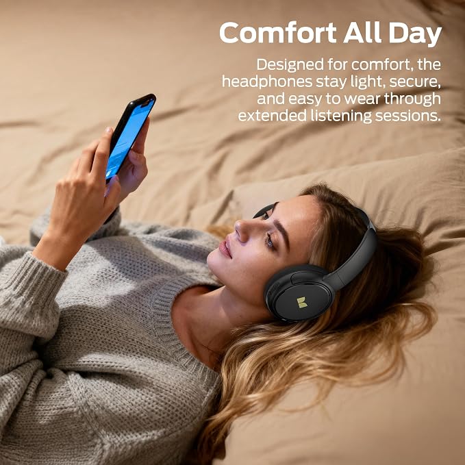 Monster TVlink 300 Wireless Headphones, TV Headphones Wireless for Seniors with Transmitter Charging Base, Over Ear Headphones with Bluetooth 5.3, 45H Playtime, No Audio Delay, Comfortable Fit, Black
