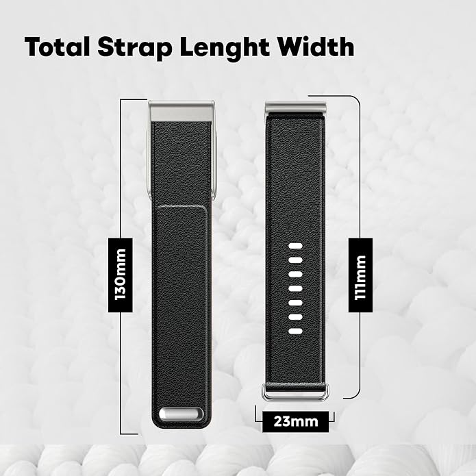 DADO Luxe Tapered Leather Replacement Band Compatible with WHOOP 5.0, One, Peak, and Life Fitness Tracker – Durable & Comfortable | Not for Whoop Gen 4