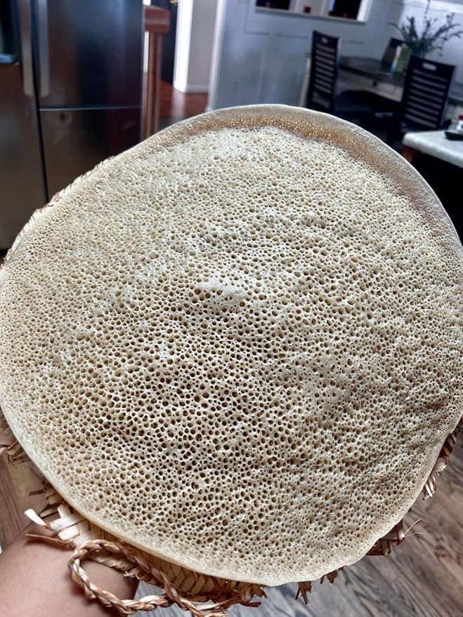 18.5" Electric Griddle for Teff Pancakes, Injera, Anjero, Crepe, Lefse, Mogogo & Mitad - Adjustable Digital Heat Control, Even Heat Distribution, Non-Stick Surface