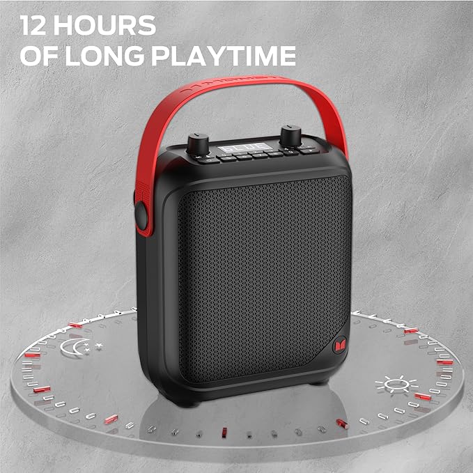 Monster MFS 1 Portable Bluetooth Speakers, Wireless Bluetooth Speaker with 40W Loud Stereo Sound, Outdoor Speakers with Handle, 12H Playtime, Supports TF Card, AUX for Indoor Outdoor