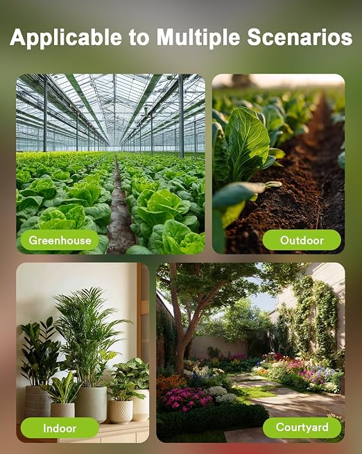 Lumary Wireless WiFi Moisture/Temperature Soil Meter, 2 in 1 Real-time Monitor with App, work with Smart Water Timer, No Need Hub, Hygrometer Sensor For Outdoor IP67, Push Notification Lawn Greenhouse