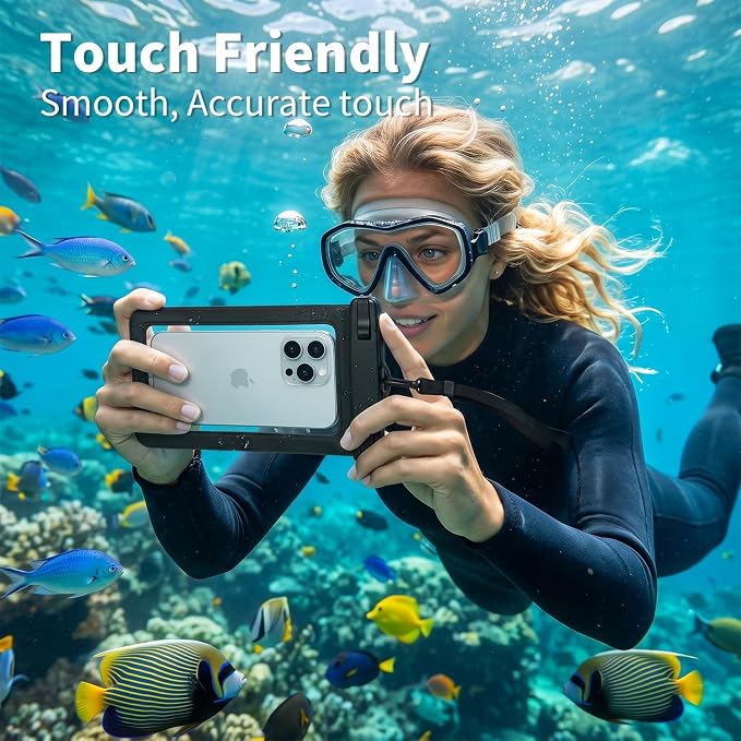 EBODA Bluetooth Shower Speaker with Waterproof Phone Pouch – Rugged & Ready for Any Wet Adventure