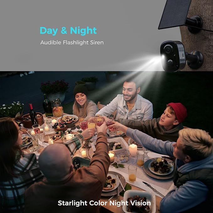 Vicohome 2G6B Best 2K Solar Security Camera Wireless Outdoor System, No NVR Needed, Battery Powered, Easy to Setup, Motion Detection,Two Way Audio,Color Night Vision, SD Slot,180 Days Care Plan