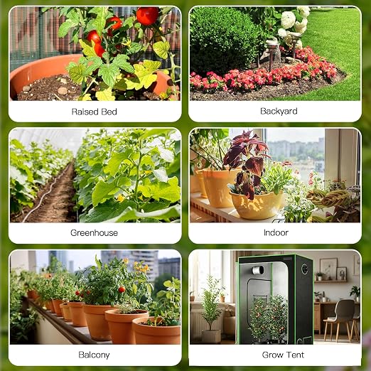 RainPoint WiFi Solar Drip Irrigation System, Smart Automatic Plant Watering Kit with App Control, Solar & USB-C, Tap-Free Watering System for Balcony, Backyard & Container Garden Plants, 10-15 Plants