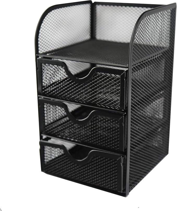 Huron Desktop Mini 3-Drawer Supplies Organizer (1/4/24/96) (1 pc)