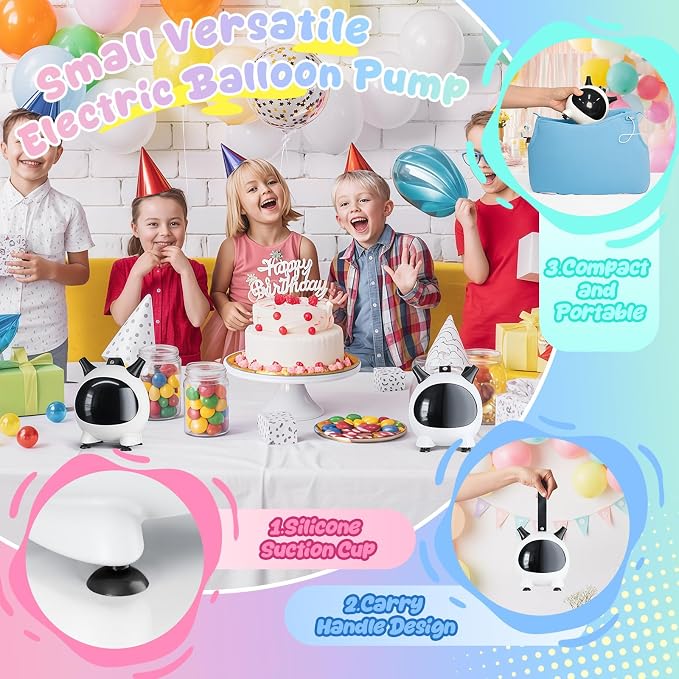 Electric Balloon Pump and 32PCS Blue and Purple Square Foil Balloon with Star Foil Balloon, 600W Dual Nozzle Air Pump & Metallic Purple Light Blue Tunnel Arch Kit for Winter Snow Birthdays