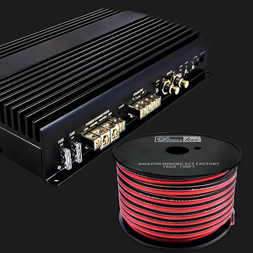 Sinus Live 16 AWG Gauge Speaker Wire Speaker Cable Stereo, Car or Home Theater, Red and Black,CCAM 50FT