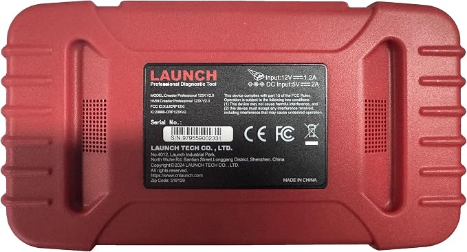 Launch OBD2 Scanner CRP123X Elite V2.0, 2025 Lifetime Free Update Diagnostic Scan Tool Car Engine Code Reader with Oil/Brake/SAS/BMS/D.P.F/ABS Bleeding/Throttle Reset, Auto VIN