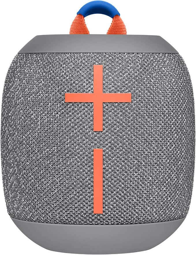Ultimate Ears Wonderbooms 2 Wireless Speaker, Deep Bass, 360 ° Surround Sound, Waterproof, 2 Speaker Connection for Powerful Sound, 13h Battery, Crushed ice (Renewed)