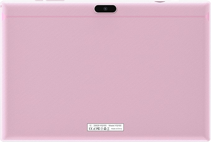 Tablet 64GB 10 Inch Tablet, Android Tablets, 6000mAh Battery Quad Core HD Touch Screen Tableta Computer 2MP+8MP Dual Cameras WiFi BT Google Play Tabletas. (Pink)
