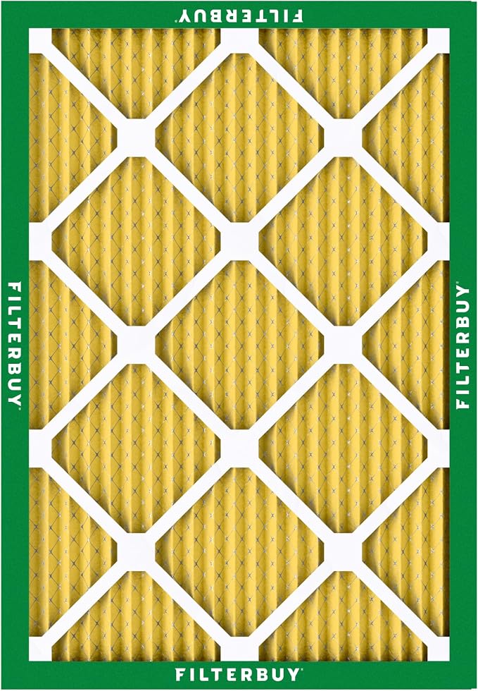 Filterbuy 22x24x1 Air Filter MERV 11 Superior Pet & Allergy Defense (3-Pack), Electrostatic Pleated HVAC AC Furnace Filters Replacement, Made in USA (Actual Size: 21.50 x 23.50 x 0.75)