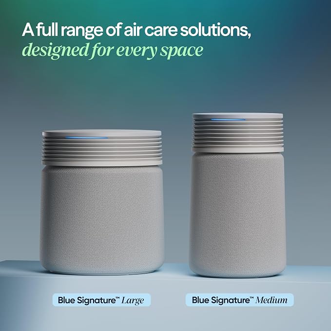 BLUEAIR Blue Signature SP3i Air Purifier for Medium Rooms up to 2,250 sq ft, HEPASilent Filtration, WiFi Smart Control, Auto Mode, Odor & Smoke Removal, Pet Hair & Dust, AHAM Verified, Table Design