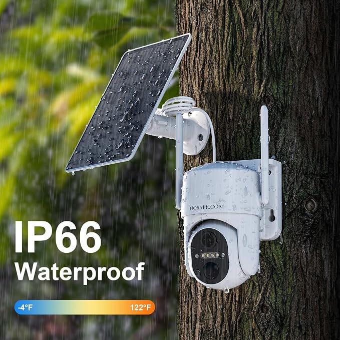 4G LTE Cellular Solar Security Camera Wireless Outdoor, Free Cloud Storage, No WiFi Security Camera, Off Grid 2K Color Night Vision, 360° Live View, Built-in SIM Card for Barn Farm Jobsite (2 PCS)