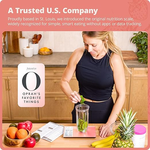 Greater Goods Digital Nutrition Scale ā Accurate Macro and Calorie Tracking for Meal Prep, Weight Loss, and Healthy Eating | 2,000 Built-in Foods, Intuitive Nutrition Label Display, 11lb Cap, Pink