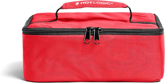 HOTLOGIC Mini Portable Electric Lunch Box Food Heater - Innovative Food Warmer and Heated Lunch Box for Adults Car/Home - Easily Cook, Reheat, and Keep Your Food Warm - 3 Pack (120V)