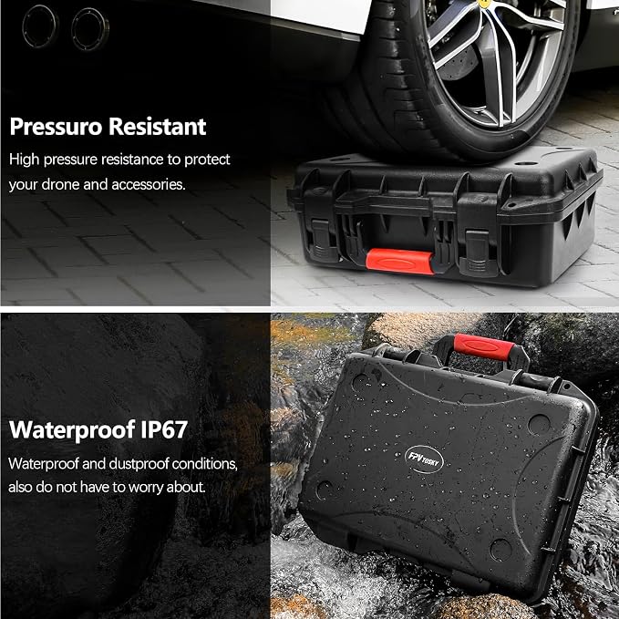 FPVtosky 6-IN-1 Avata 2 Accessories Kit, Avata 2 Hard Case, Gimbal Bumper, 5pack ND Filter Set, Goggle 3 Dust Cover, Neck Lanyard, Battery Digital Sticker for DJI Avata2 Drone Combo Accessories