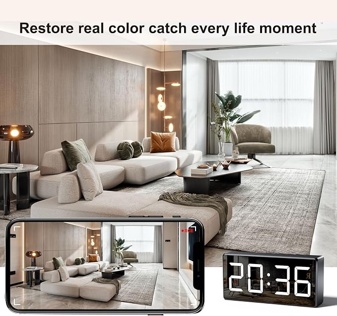 4K WiFi Camera 5G Indoor Security Nanny Cam for Monitor, Dog with Motion Detection, Night Vision