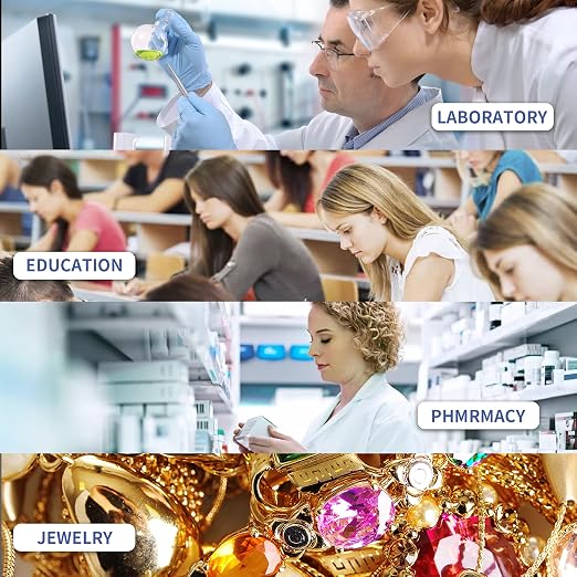 Lab Scale 0.01g*5000g Precision Scale 0.01g Accuracy Digital Laboratory Analytical Balance LCD Display Jewelry Gram Pharmacy Scale(No Test Weight)