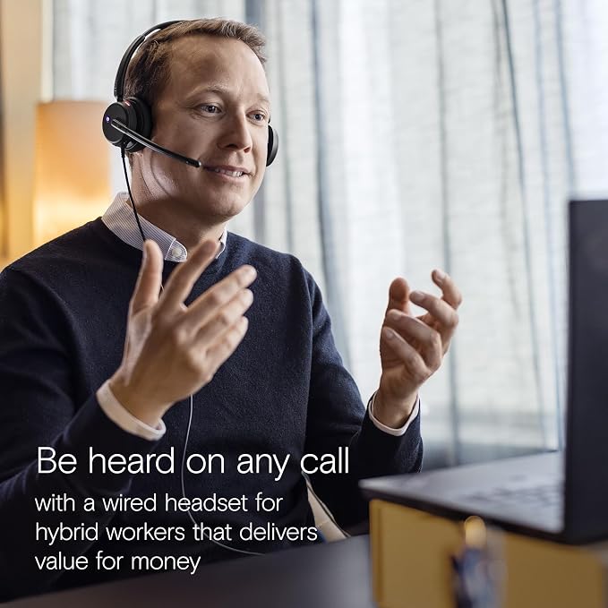EPOS Impact 460T Binaural On-Ear USB C and USB A Wired Headset with Dual Noise-Canceling Mics, Microsoft Teams Certified, Plug-and-Play, Ideal for Office, Remote Work, Zoom & Business Calls