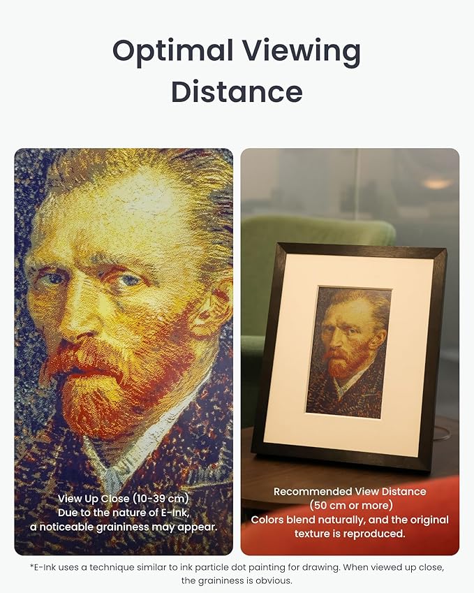 SwitchBot AI Art Frame 13.3'', Electronic Ink Picture Frame, Wireless Digital Photo Frame, Long Battery Life, Alexa Compatible, Wall Decoration, Home Décor, AI-Generated Art, Gift for Art Lovers