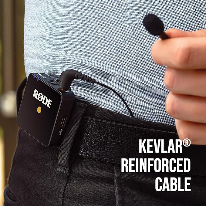 Rode Lavalier GO Professional Wearable Microphone,Black