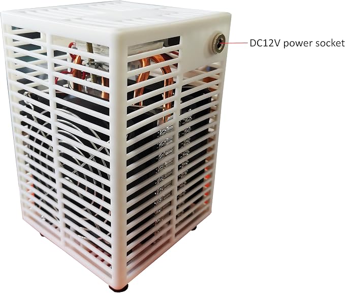 5 Gal Semiconductor TEC Aquarium Chiller - Small 18.9L Water Cooler with Pump/Hose, Hydroponic Cooling for Axolotl Jellyfish Coral Shrimp, Quiet 58dB, 110-240V, No Temperature Control