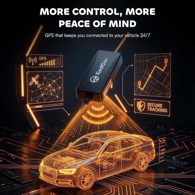 4G-Tracker - GPS Tracker for Vehicles: Car, Motorcycle and Truck | Direct Battery Connection and Built-in SIM | Vehicle Tracking with App, Anti-Theft, Speed Alert | Low-Cost Subscription Plans