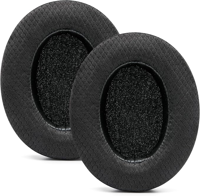 WC Freeze for Arctis Nova - Hybrid Fabric Cooling Gel Replacement Earpads for Arctis Nova Pro Wired, Nova 7, 5, 4, 3, 1 - Made by Wicked Cushions (Does Not Fit Nova Pro Wireless) | Black