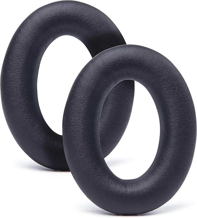 WC Wicked Cushions Upgraded Replacement Ear Pads for Bose QC35 & QC35ii (QuietComfort 35) Headphones & More - Softer Leather, Luxurious Memory Foam, Added Thickness, Extra Durability | Black