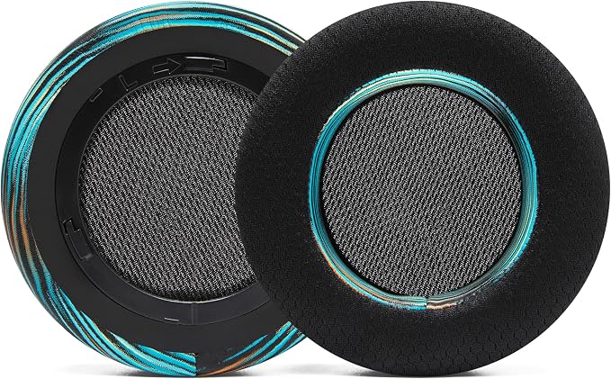 WC Freeze Virtuoso - Hybrid Fabric Cooling Gel Replacement Earpads for Corsair Virtuoso Gaming Headset, Made by Wicked Cushions, Improved Durability, Thickness and Sound Isolation | The Simulation