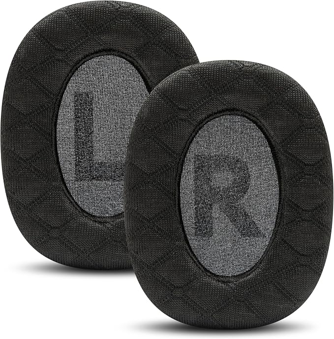 WC Freeze V2 G PRO X – Angled Cooling Gel Earpads Compatible with Logitech G Pro X Series by Wicked Cushions | Angled Pads for Extreme Comfort, New Freeze V2 Cooling Fabric, Extra Thick | Black