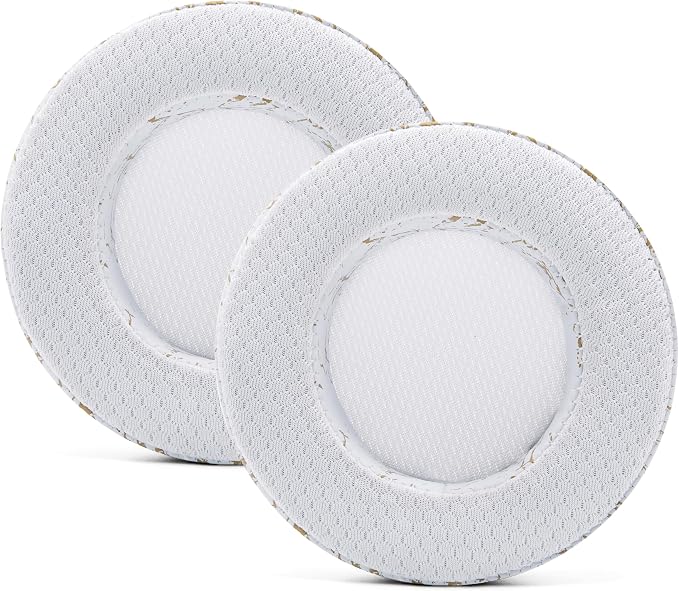 WC Freeze Virtuoso - Hybrid Fabric Cooling Gel Replacement Earpads for Corsair Virtuoso Gaming Headset, Made by Wicked Cushions, Improved Durability, Thickness and Sound Isolation | Gold Marble