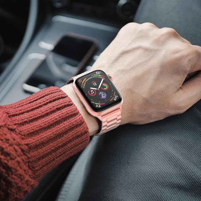 EPULY Metal Band Compatible with Apple Watch Bands for Men Women 42mm 41mm 40mm 38mm, Business Stainless Steel Strap for iWatch Bands Series 11 10 9 8 7 6 5 4 3 2 1, SE3 2 1, Ultra3 2 1