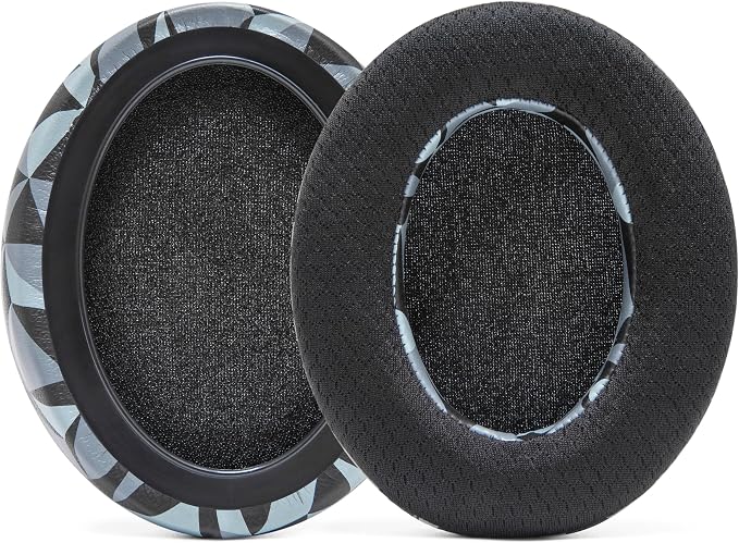 WC Freeze HD6XX - Cooling Gel Earpads for Sennheiser HD6XX, HD58X, HD600, HD650, HD660S, HD660S2, HD580, HD565 & More, Made by Wicked Cushions | Extra Comfortable and Cool | Geo Grey