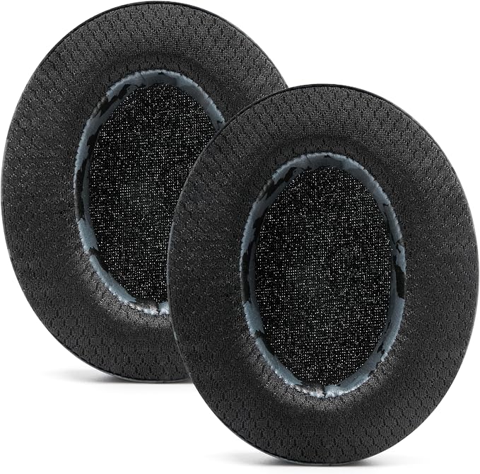 WC Freeze for Arctis Nova - Hybrid Fabric Cooling Gel Replacement Earpads for Arctis Nova Pro Wired, Nova 7, 5, 4, 3, 1 - Made by Wicked Cushions (Does Not Fit Nova Pro Wireless) | Black Camo