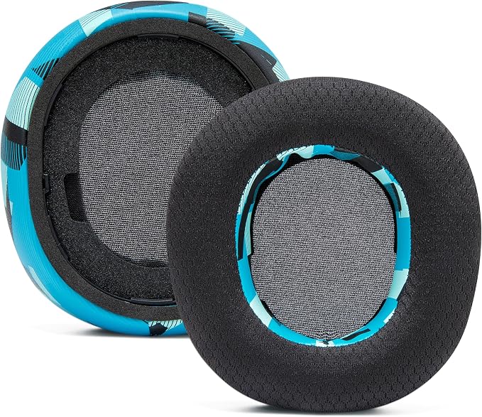 WC Freeze Nova Pro Wireless - Cooling Gel Earpads for Arctis Nova Pro Wireless, Nova Elite & Nova Pro Omni (Doesn’t Fit Other Models), by Wicked Cushions, Extra Thick & Comfortable | Cyan Prism