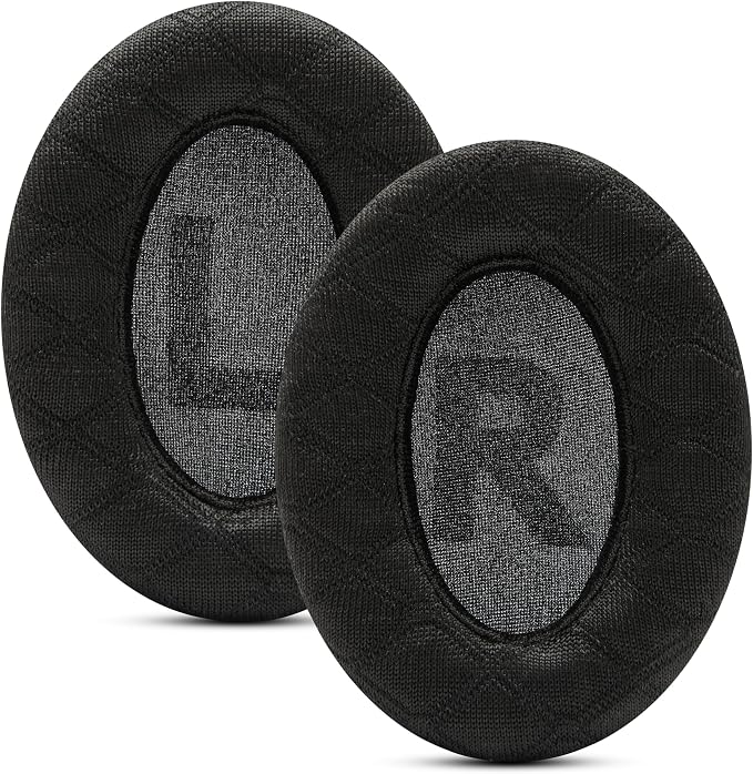 WC Freeze V2 Cloud - Angled Cooling Gel Earpads Compatible with HyperX Cloud Series by Wicked Cushions | Angled Pads for Extreme Comfort, New Freeze V2 Cooling Fabric, Extra Thick | Speed Racer