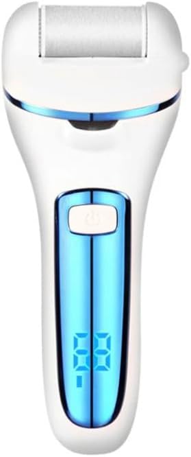 White Electric Foot File Callus Remover Set, Waterproof, LCD Display, with Professional Pedicure Kit 9 Pieces