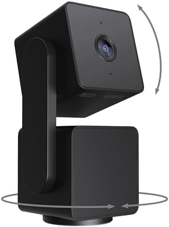 WYZE Cam Pan v3 Indoor/Outdoor IP65 1080P 360° Pan/Tilt/Zoom WiFi Smart Home Security Camera, Motion Tracking for Baby/Pet, Color Night Vision, Works with Alexa&Google Assistant, Free Expert Setup