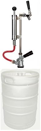 Premium Upright Beer Picnic Pump Assembly Keg Tap Convertor,Silver