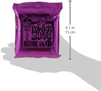 Ernie Ball Skinny Top Heavy Bottom Slinky Nickel Wound Electric Guitar Strings 3-pack, 10-52 Gauge (P03215)