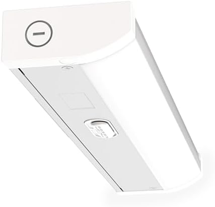 Juno UCES 12 Inch LED Under Cabinet Lighting, LED Kitchen Cabinet Light Fixture Hardwired, Dimmable, Damp Rated, Selectable Soft, Warm, Neutral, Cool, Daylight White Light (UCES 12IN SWW5 90CRI WH M6)