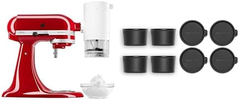 KitchenAid Shave Ice Attachment for Stand Mixer, 8 Ice Molds, White