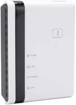 Wireless Print Server for Sharing USB Printers, 10/100Mbps LAN Bridge Sharing Wired Wireless Standalone Modes USB 2.0 Print Server Plug and Play (US)