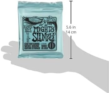 Ernie Ball Mighty Slinky Nickel Wound Electric Guitar Strings, 8.5-40 Gauge (P02228)