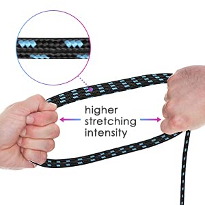 20FT Instrument Cable - Electric Guitar & Bass Guitar Cable with Right Angle 1/4 Inch Connector, Black & Blue