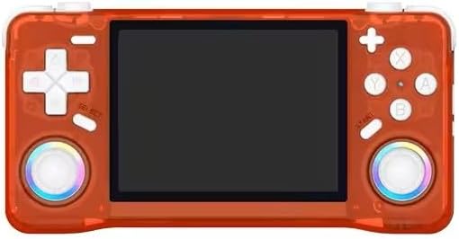 Retro Handheld Game Console - Open Source Linux System, 3.5-inch Full-Lamination Screen, 18000+ Classic Games, 4000mAh Battery Portable Handheld (Translucent Red)