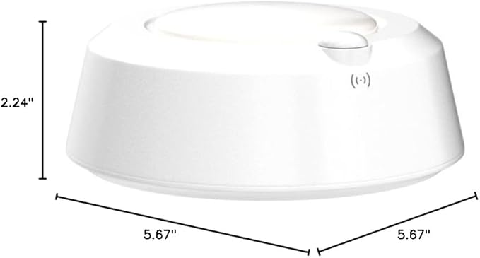 LUXSWAY Wireless Ceiling Light with RF Remote and Motion Detector, Cool Warm White Shower Light,Super Bright Battery Ceiling Light Timer for Closet Hallway Stair Gargage 5.67 Inch, 300Lumens