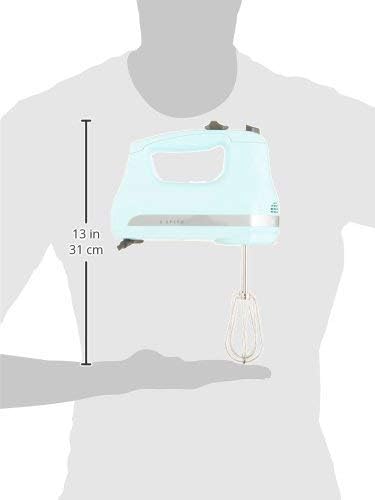 KitchenAid RKHM5IC 5-Speed Ultra Power Hand Mixer, Ice Blue CERTIFIED (Renewed)