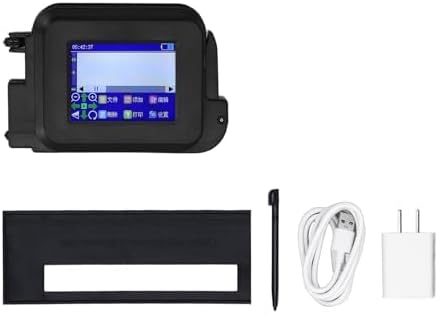 gernie Handheld Inkjet Printer, LED Touch Quick Drying Inkjet Coding Machine Multi Languages USB Mini Pocket Mobile Inkjet Printer with for Production Date Logo (US